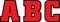 Team Spirit Designer Letters.Red and Black [CTP6576]