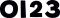 4" Designer Numbers.Black [CTP6579]