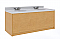 Tot Mate Vanities and Sinks 49-in Maple Double Sink Bathroom Vanity Maple TM8352R