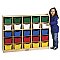 Birch 25 Cubby Tray Cabinet with Assorted colors Bins ELR-0427AS