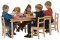MAPLE CLASSROOM TABLE HPL TOP 3/4"SOLID MAPLE APRON & LEGS 24"X 48" LEGS HEIGHT OPTION ALC902