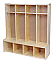 4 Section Coat Locker S394