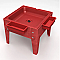Toddler Mite Sensory Table Red Tub with Red frame S8318 RDRD