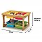 Bamboo Sensory Table with Assorted Tub Combo SST01-VM