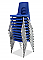 Classroom Chairs Stackable Chrome Legs Seat Height 12" Colors Option Available ACF-C12