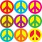 Peace Signs superSpots® Stickers Value Pack T-46924