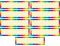 Star and Rainbow Blank Headliners [TCR4494]