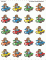 Stickers Racing Bears [TCR5739]