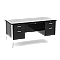 Teacher Desk Double Pedestal546-GRY091BLK01-BLK01