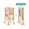 Guidecraft Classic Kitchen Helper Stool with 2 Keepers – Natural