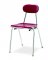 Hard Plastic Stacking Chair with Glide, 16" Seat Height, Chrome Frame  (COLOR OPTIONS AVAILABLE) C-MAR 16